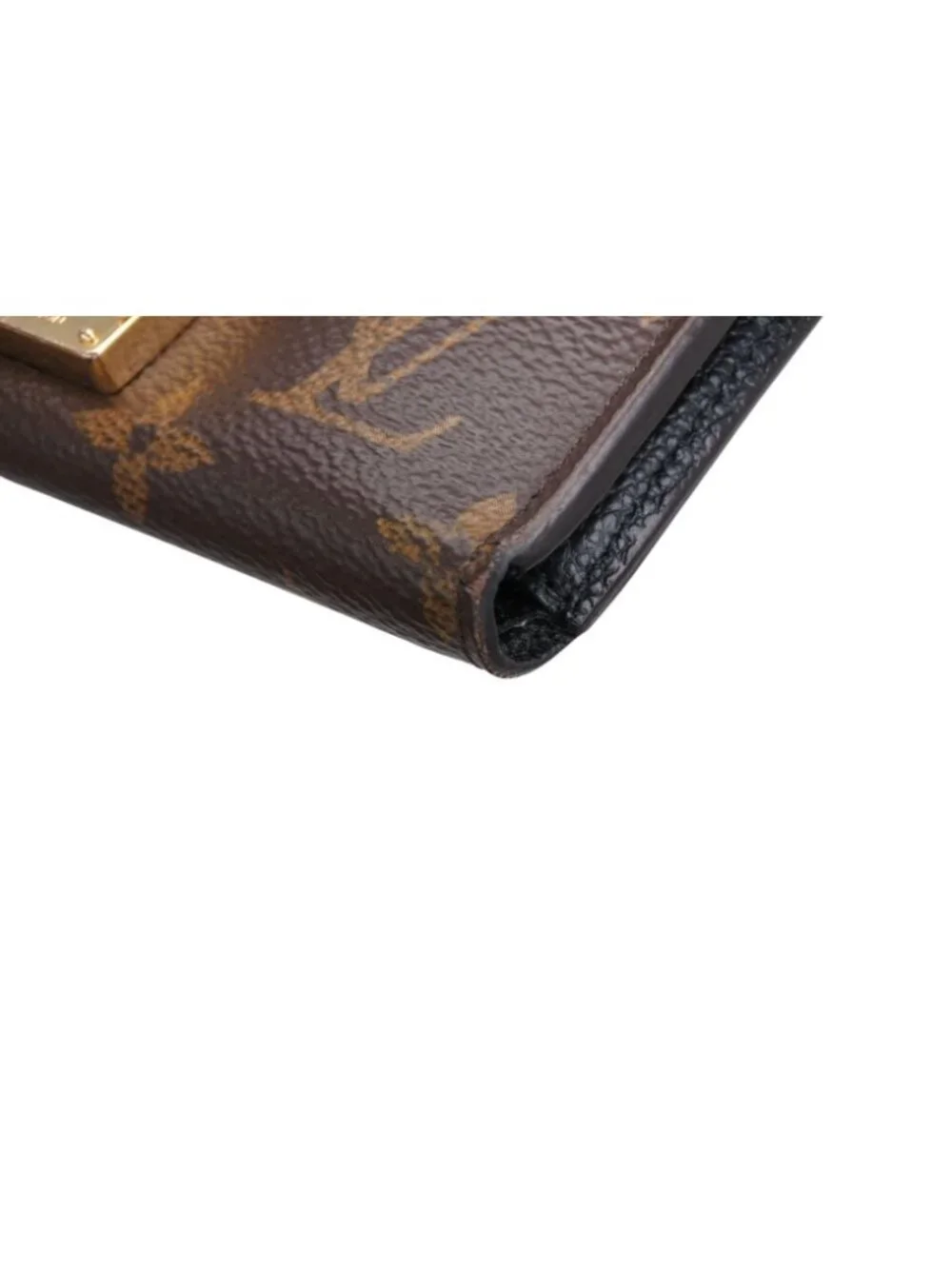 Louis Vuitton Portefeuille Pallas Compact Trifold Wallet Monogram Canvas Brown